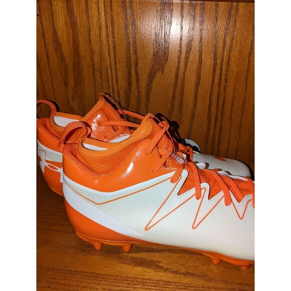 Under Armour Nitro Low Top Football Shoes‎ White/Orange Men\'s Size 15 NWOB main image 10
